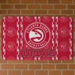 Atlanta Hawks Bolt Row Red Doormat