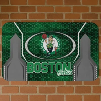 Boston Celtics Hexagon Oval Green Doormat