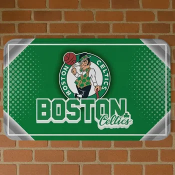 Boston Celtics Silver Halftone Green Doormat