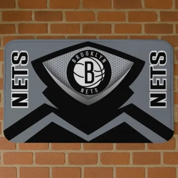 Brooklyn Nets Ninja Mesh Black Doormat