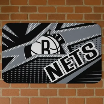 Brooklyn Nets Sharp Flash Black Doormat