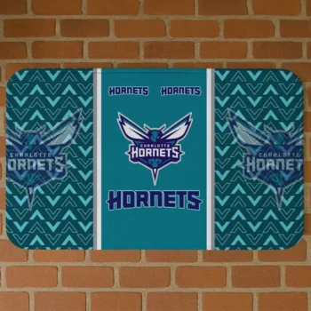 Charlotte Hornets Chevron Stack Teal Doormat