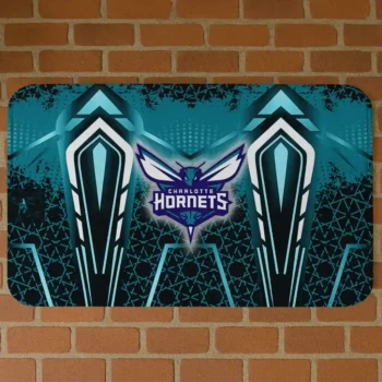 Charlotte Hornets Graphic Stripes Teal Doormat