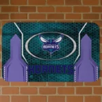 Charlotte Hornets Hexagon Oval Teal Doormat