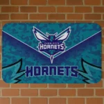 Charlotte Hornets Layered Lines Teal Doormat