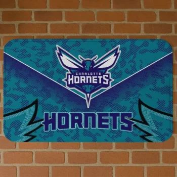 Charlotte Hornets Layered Lines Teal Doormat