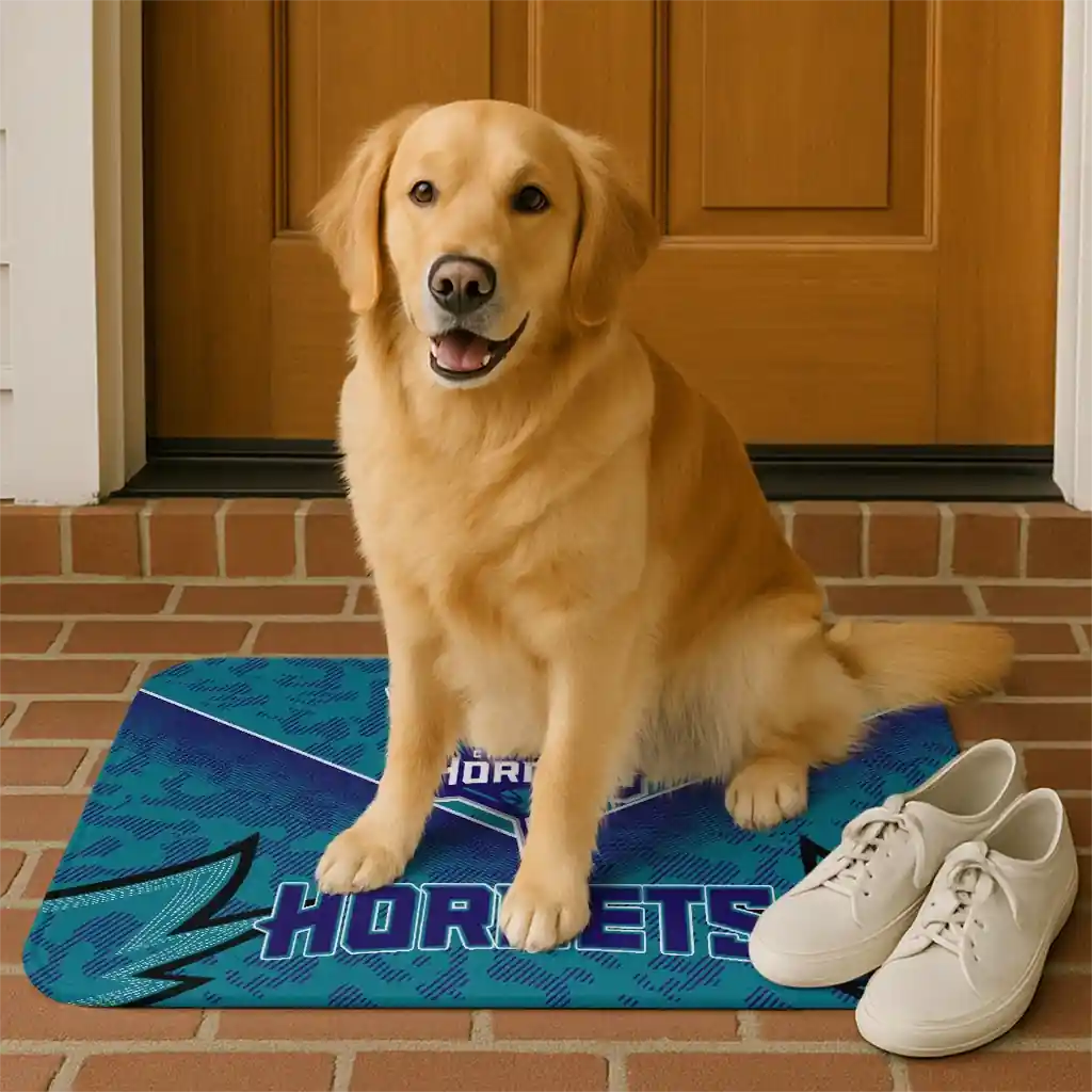 charlotte-hornets-layered-lines-teal-doormat-high-quality.webp