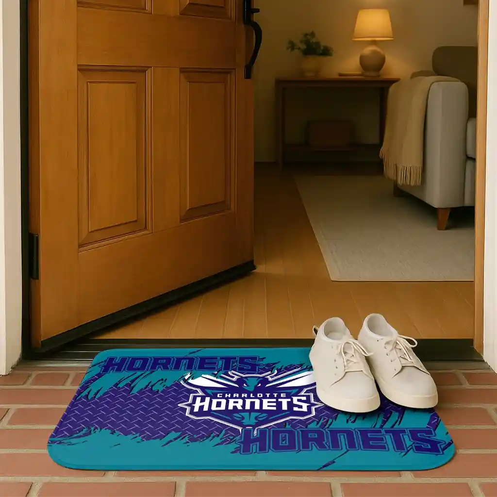 charlotte-hornets-plate-rip-teal-doormat-fashion-forward.webp