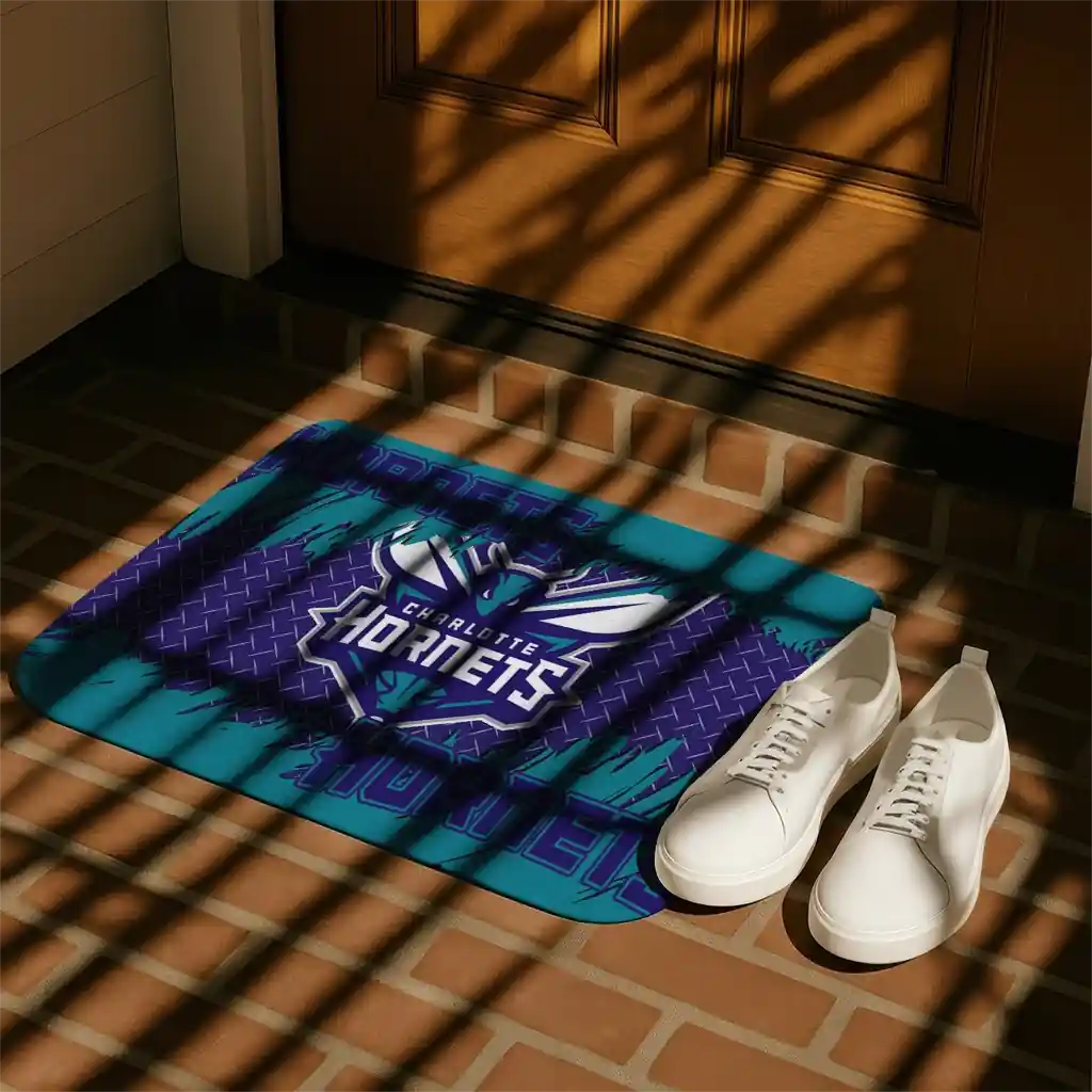 charlotte-hornets-plate-rip-teal-doormat-trendy.webp