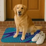 charlotte-hornets-sharp-flash-teal-doormat-best-selling.webp