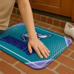 charlotte-hornets-silver-halftone-teal-doormat-best-selling.webp
