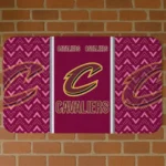 Cleveland Cavaliers Chevron Stack Wine Doormat