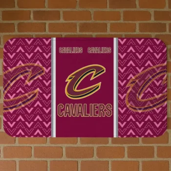 Cleveland Cavaliers Chevron Stack Wine Doormat