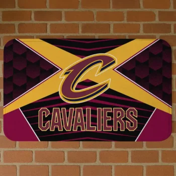 Cleveland Cavaliers Techno Camo Wine Black Doormat
