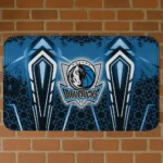 Dallas Mavericks Graphic Stripes Blue Doormat