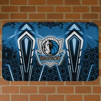 Dallas Mavericks Graphic Stripes Blue Doormat