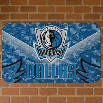 Dallas Mavericks Layered Lines Blue Doormat