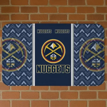 Denver Nuggets Chevron Stack Blue Doormat