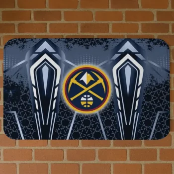 Denver Nuggets Graphic Stripes Blue Doormat