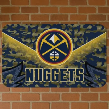 Denver Nuggets Layered Lines Blue Doormat