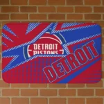 Detroit Pistons Sharp Flash Red Doormat