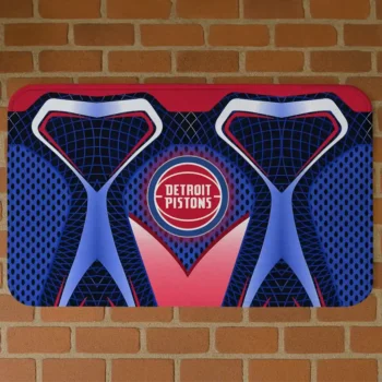 Detroit Pistons Torso Pattern Doormat