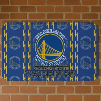 Golden State Warriors Bolt Row Blue Doormat