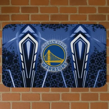 Golden State Warriors Graphic Stripes Blue Doormat