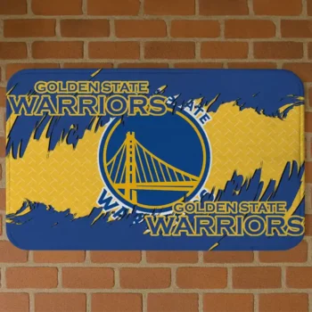 Golden State Warriors Plate Rip Blue Doormat