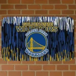 Golden State Warriors Vertical Flow Blue Doormat