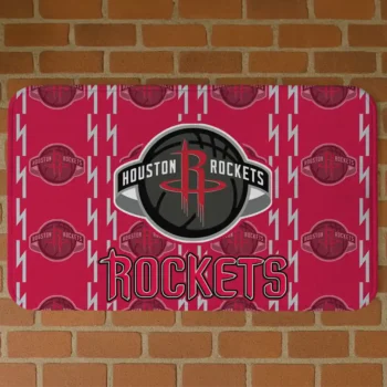 Houston Rockets Bolt Row Red Doormat