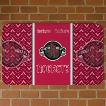 Houston Rockets Chevron Stack Red Doormat