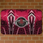 Houston Rockets Graphic Stripes Red Doormat