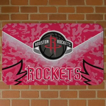 Houston Rockets Layered Lines Red Doormat
