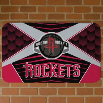 Houston Rockets Techno Camo Red Black Doormat
