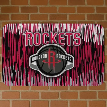 Houston Rockets Vertical Flow Red Doormat