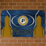 Indiana Pacers Hexagon Oval Blue Doormat
