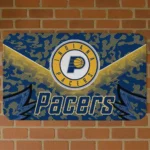 Indiana Pacers Layered Lines Blue Doormat