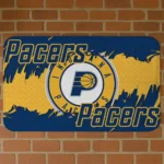Indiana Pacers Plate Rip Blue Doormat