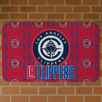 Los Angeles Clippers Bolt Row Red Doormat