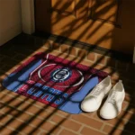 los-angeles-clippers-hexagon-oval-red-doormat-best-selling.webp