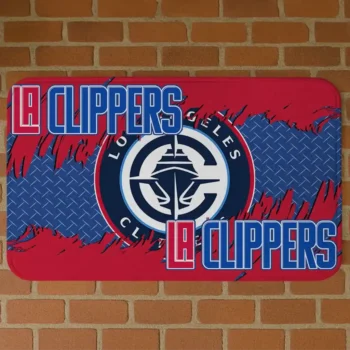 Los Angeles Clippers Plate Rip Red Doormat