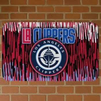 Los Angeles Clippers Vertical Flow Red Doormat