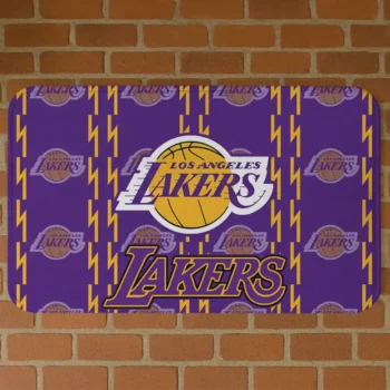 Los Angeles Lakers Bolt Row Purple Doormat