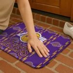 los-angeles-lakers-bolt-row-purple-doormat-best-selling.webp