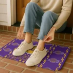 los-angeles-lakers-bolt-row-purple-doormat-best-selling.webp