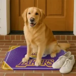 los-angeles-lakers-silver-halftone-purple-doormat-best-selling.webp