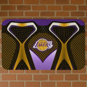 Los Angeles Lakers Torso Pattern Doormat