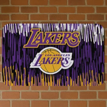Los Angeles Lakers Vertical Flow Purple Doormat