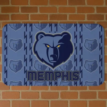 Memphis Grizzlies Bolt Row Blue Doormat